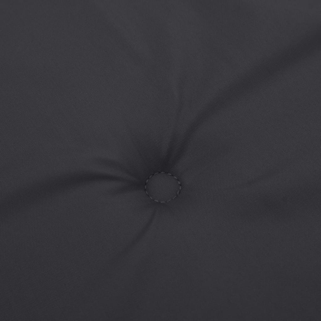 Podušky na židli nízké opěradlo 6 ks černé 100x50x3 cm oxford