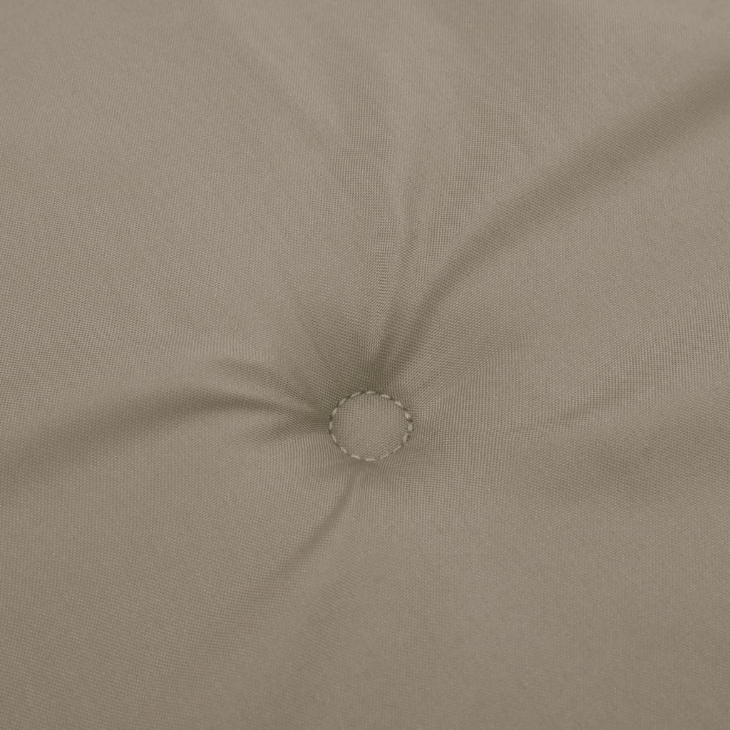 Podušky na židli nízké opěradlo 6 ks taupe 100x50x3 cm oxford