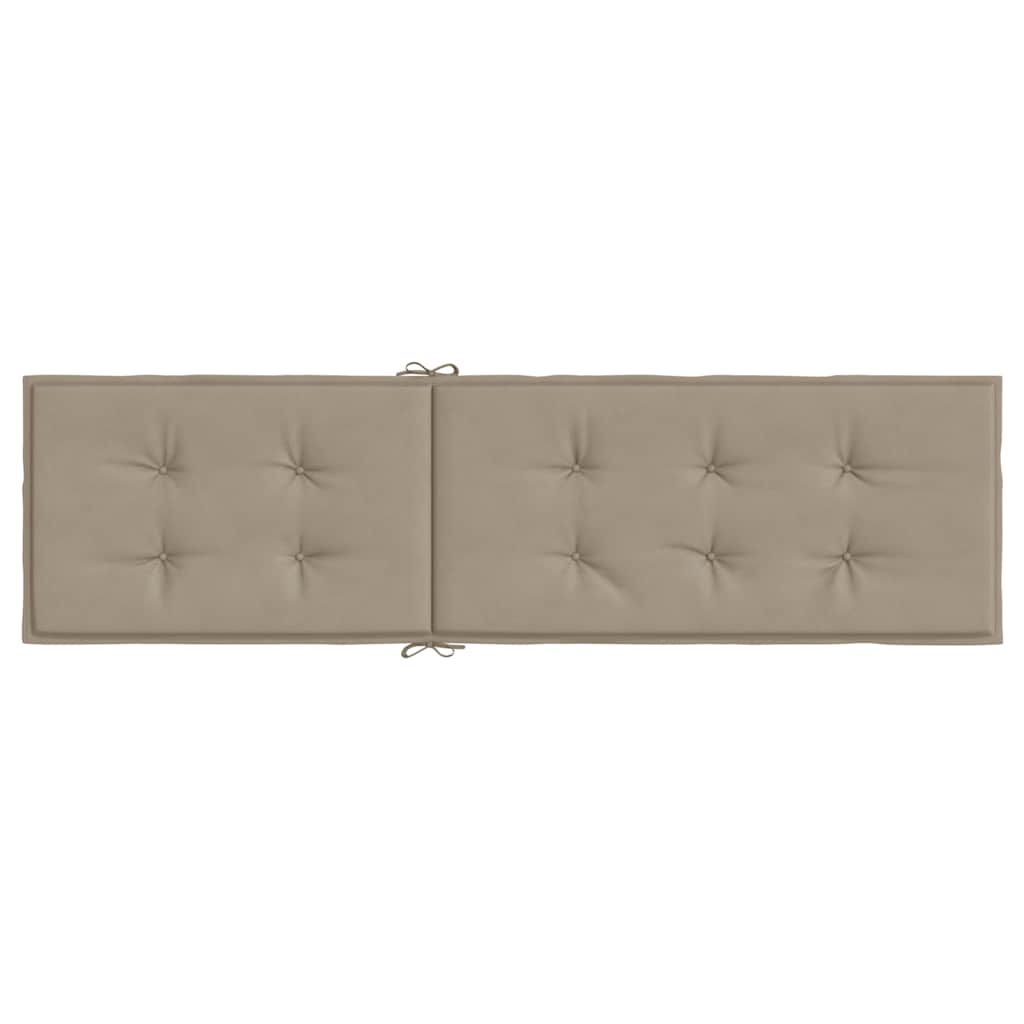 Poduška na polohovací židli taupe (75+105) x 50 x 4 cm