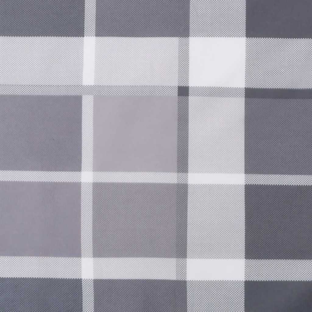 Poduška na polohovací židli šedá károvaná (75+105) x 50 x 4 cm