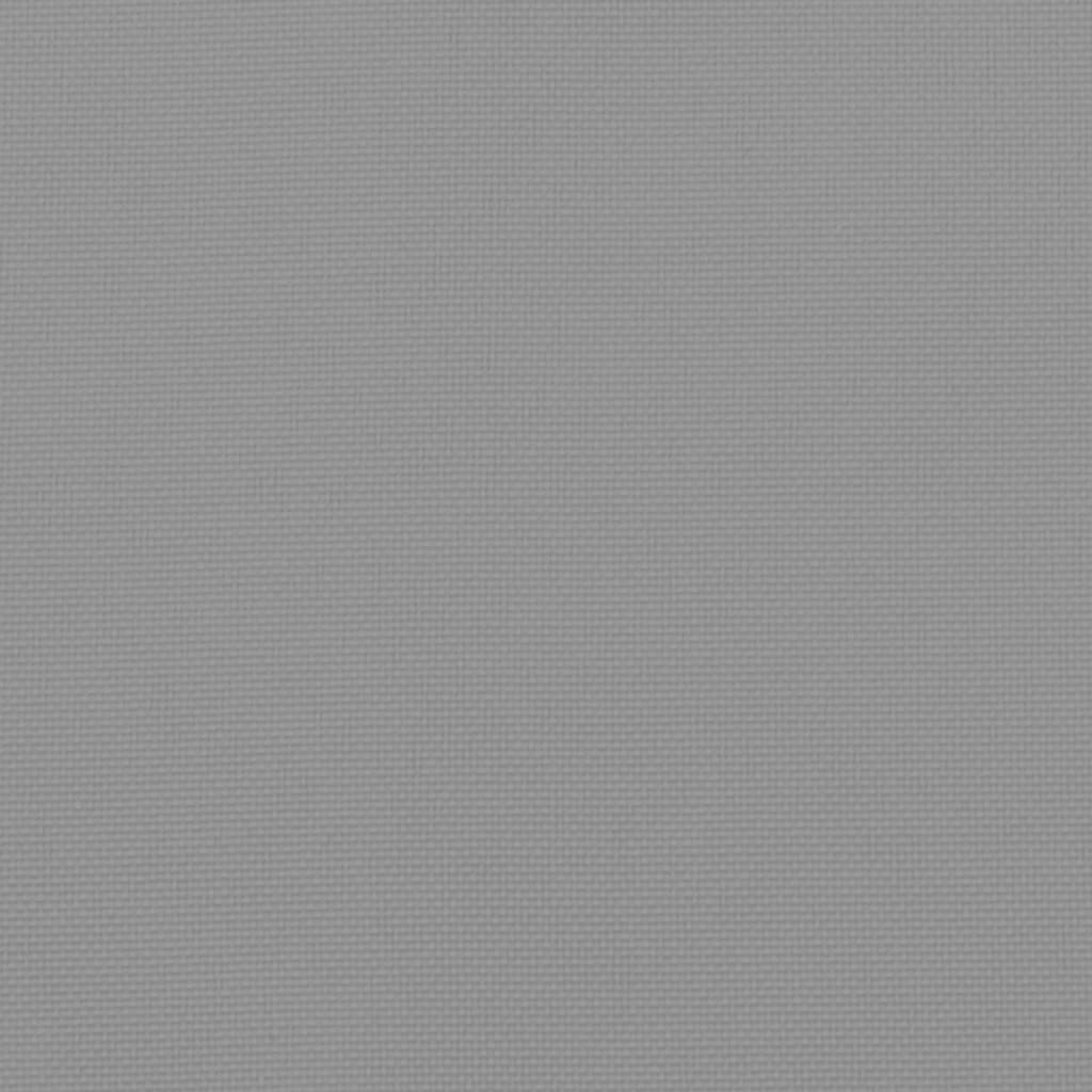 Poduška na lehátko šedá 200 x 50 x 3 cm oxfordská látka