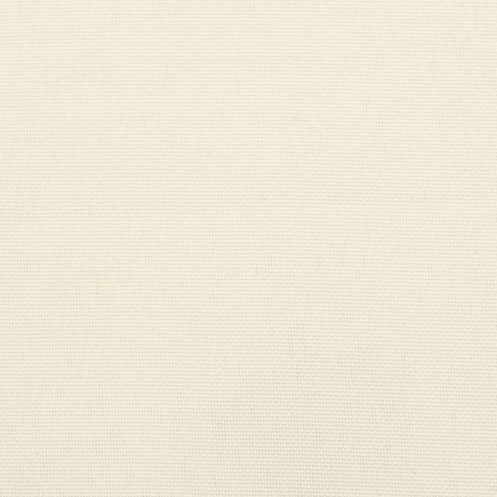 Poduška na lehátko krémová 200 x 50 x 3 cm oxfordská látka