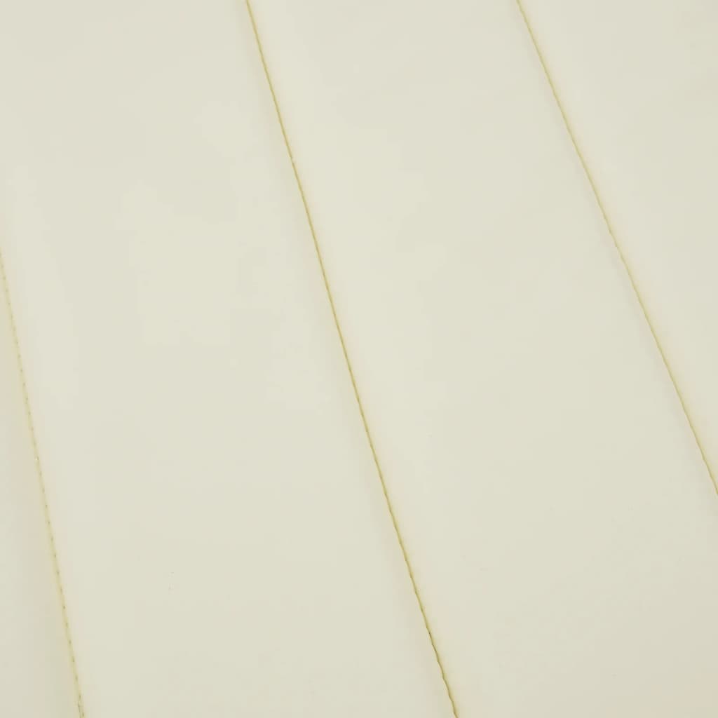 Poduška na lehátko krémová 200 x 60 x 3 cm oxfordská látka