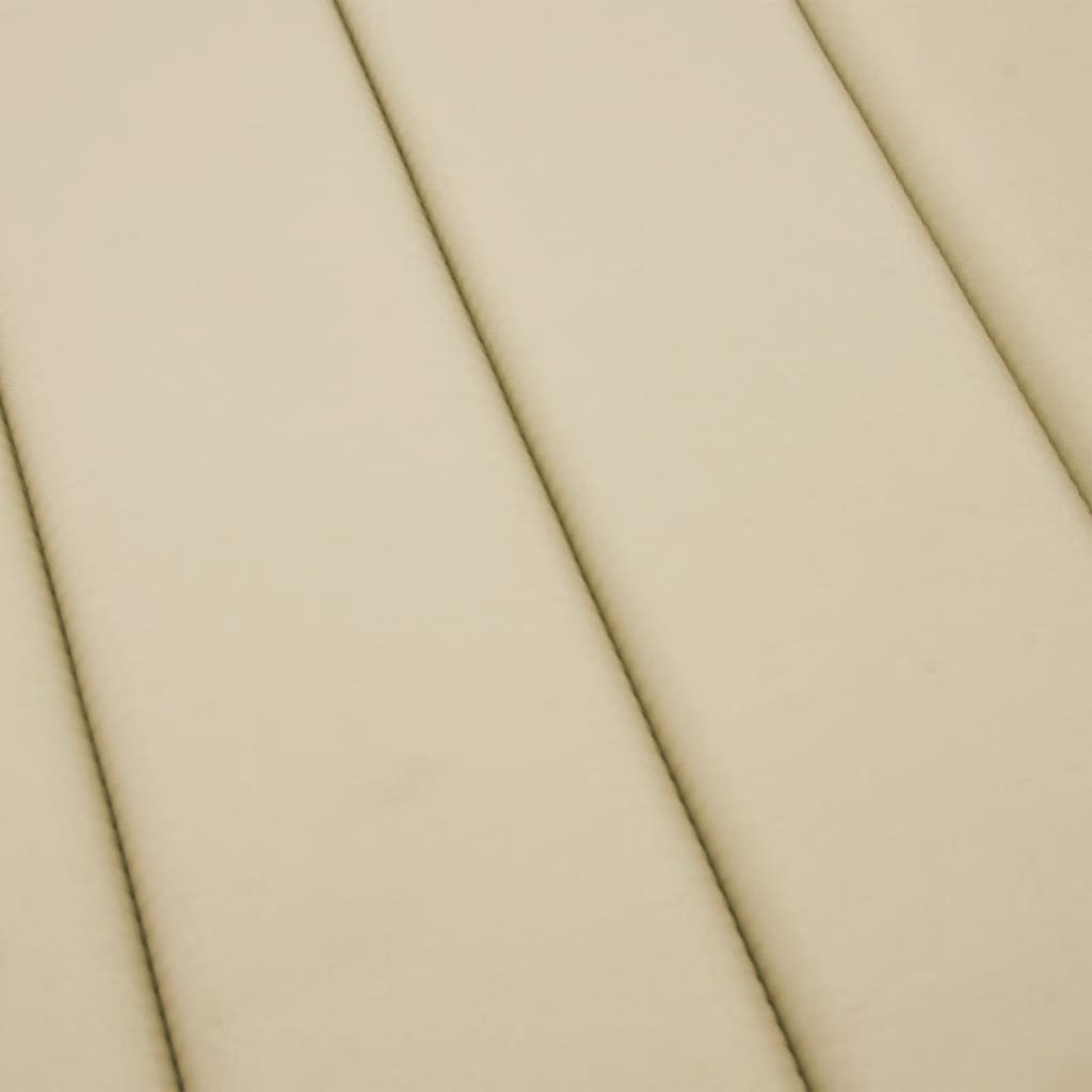 Poduška na lehátko béžová 200 x 60 x 3 cm oxfordská látka