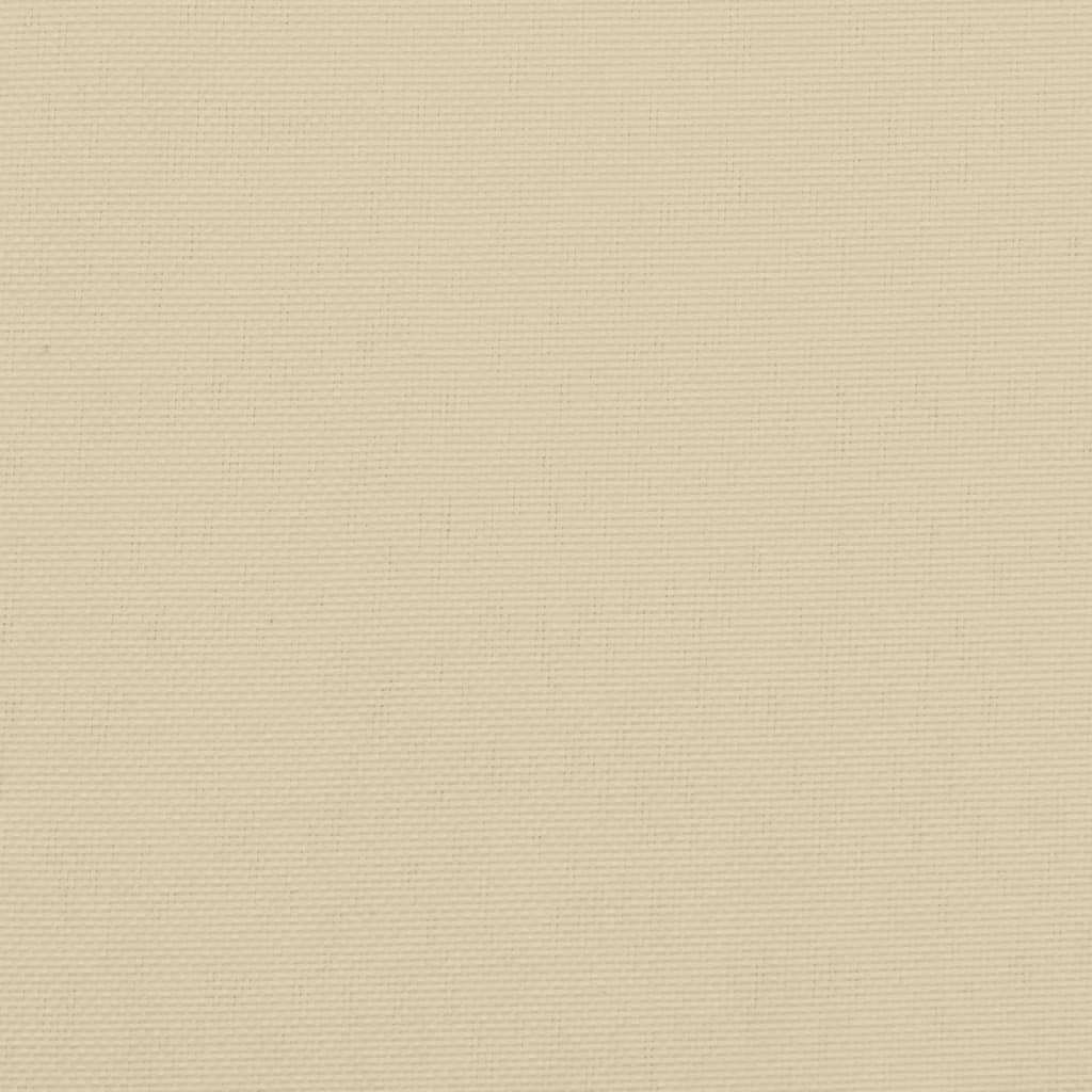Poduška na lehátko béžová 200 x 60 x 3 cm oxfordská látka