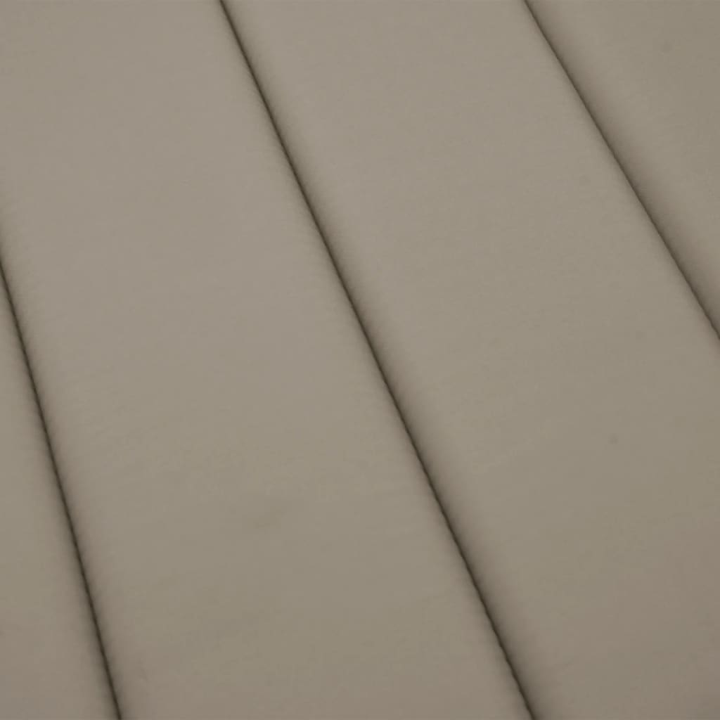 Poduška na lehátko taupe 200 x 60 x 3 cm oxfordská látka