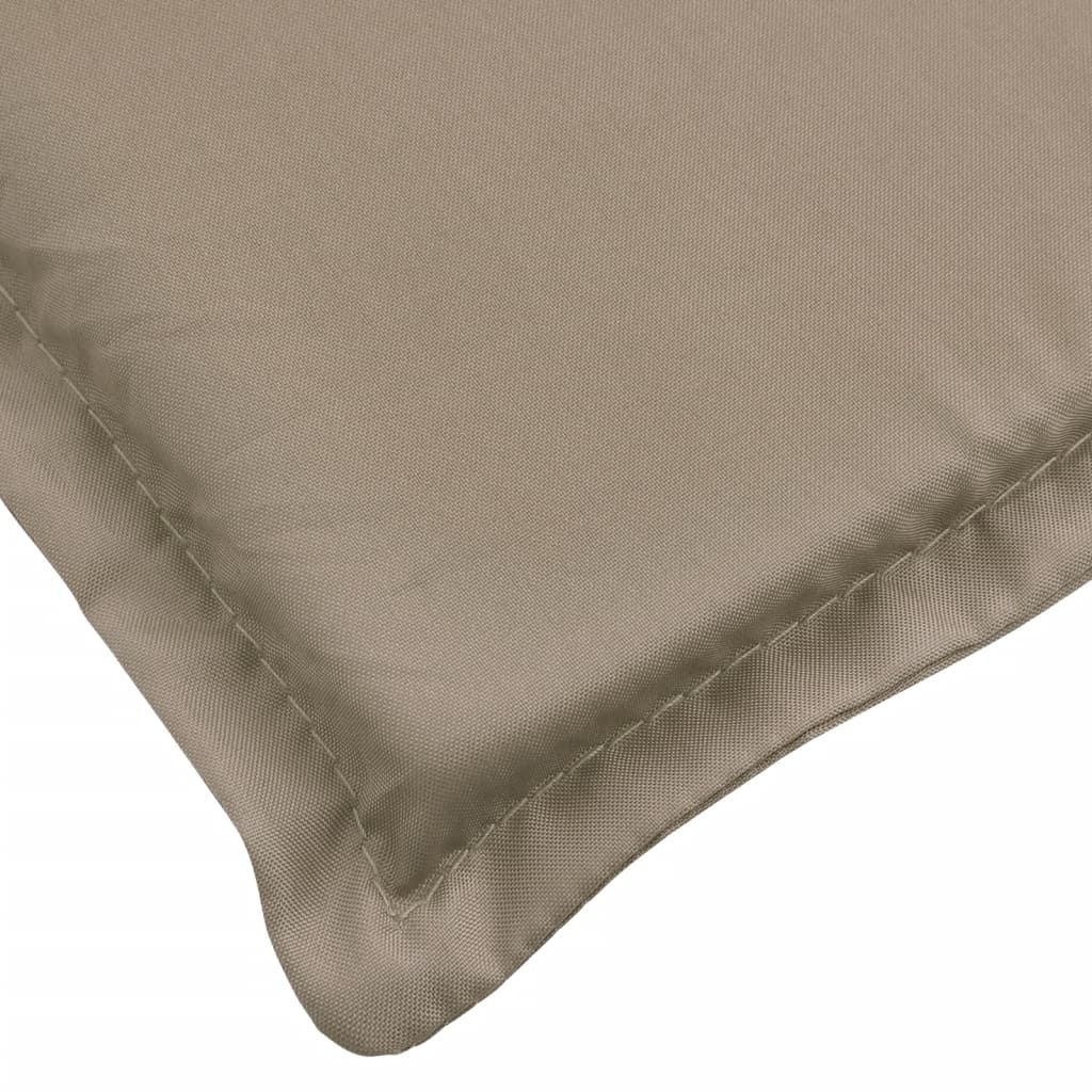 Poduška na lehátko taupe 200 x 70 x 3 cm oxfordská látka