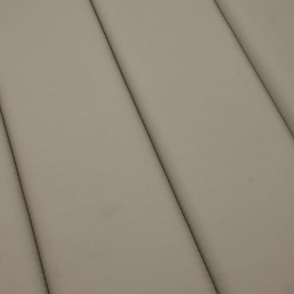 Poduška na lehátko taupe 200 x 70 x 3 cm oxfordská látka