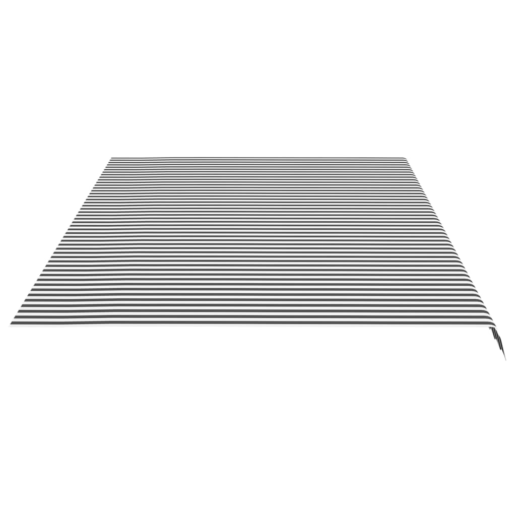 Náhradní plachta na markýzu antracitovo-bílá 6 x 3,5 m