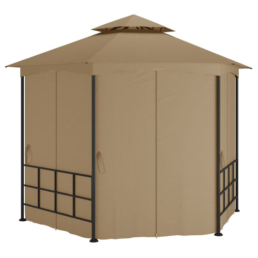Altán s bočnicemi 3,1 x 2,7 m taupe