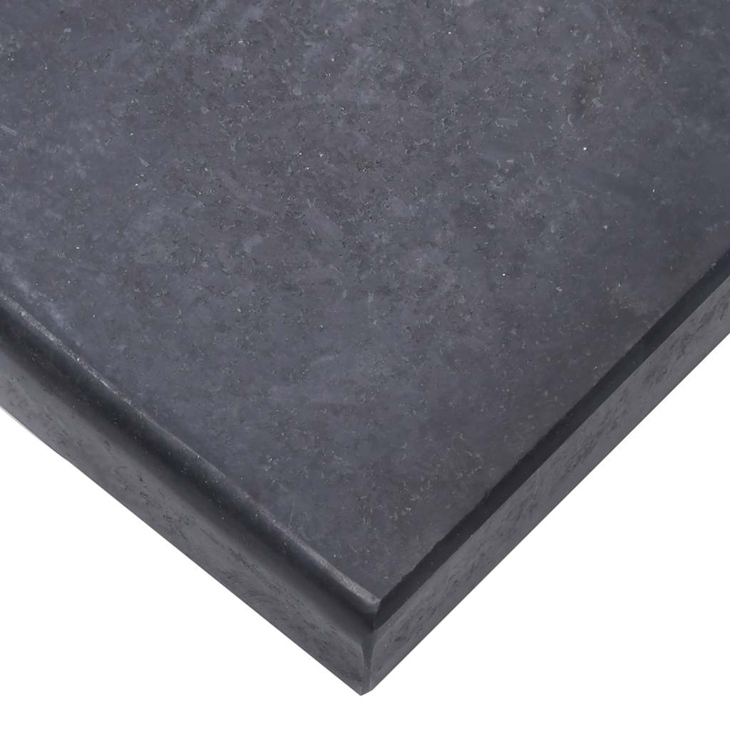 Stojan na slunečník černý 40 x 28 x 4 cm žula