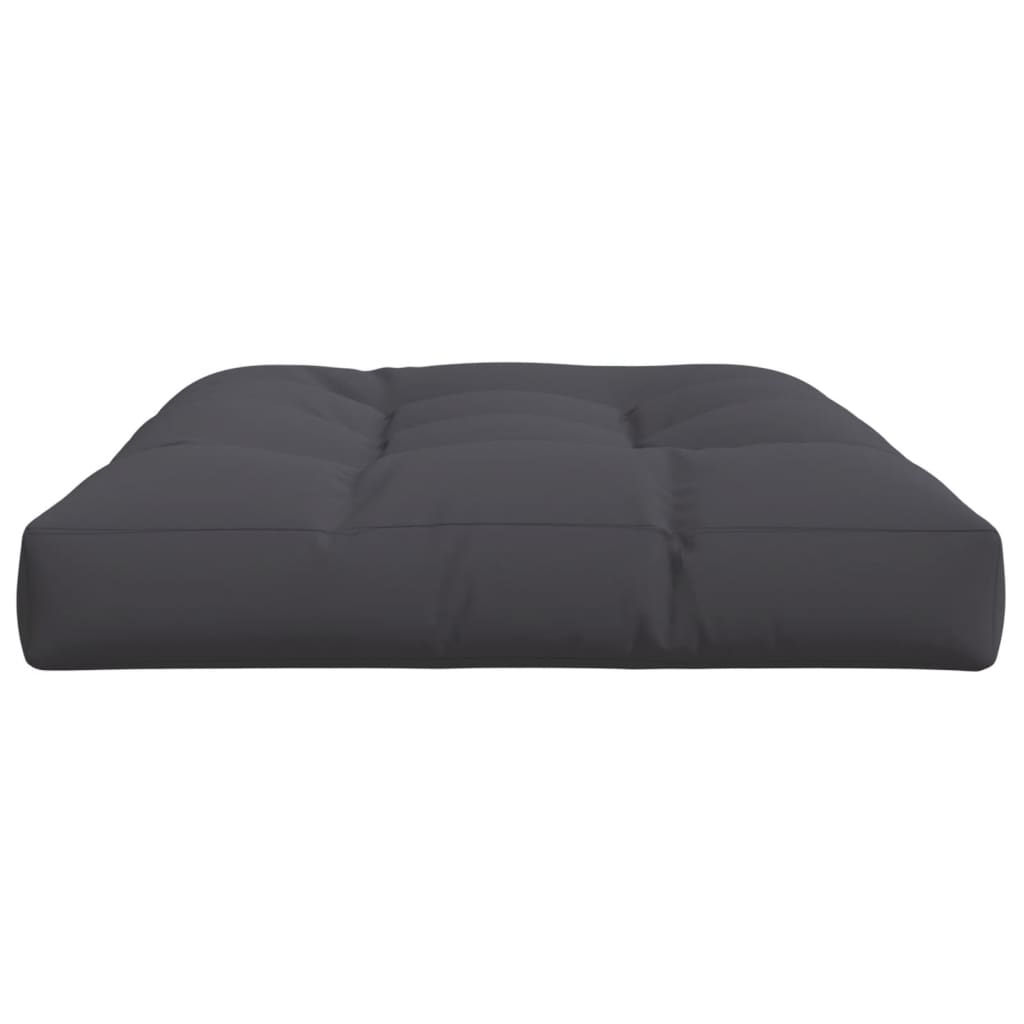 Poduška na palety antracitová 120 x 80 x 12 cm textil