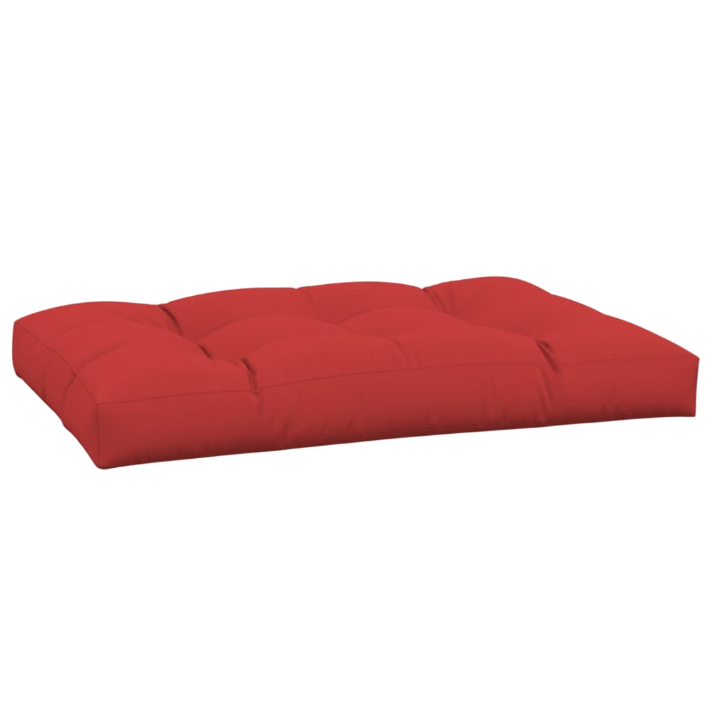 Poduška na palety červená 120 x 80 x 12 cm textil