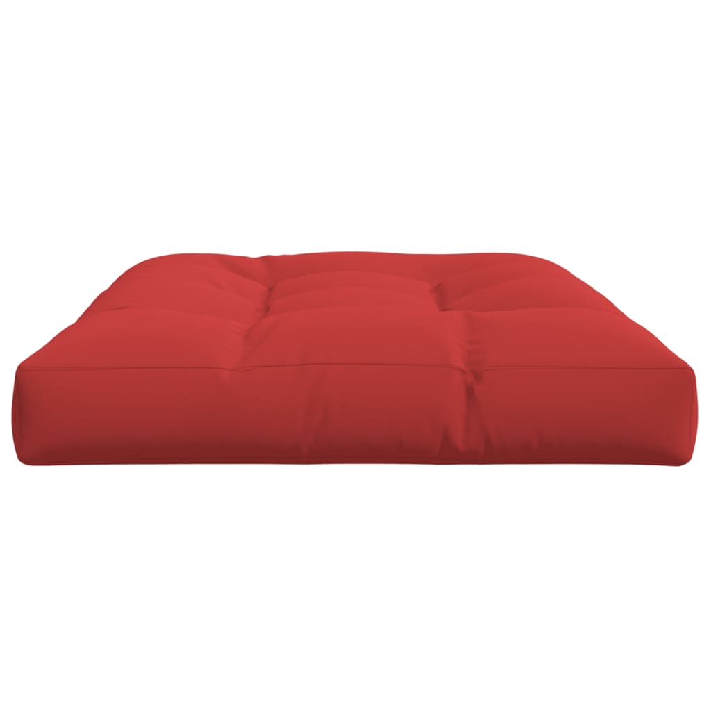 Poduška na palety červená 120 x 80 x 12 cm textil