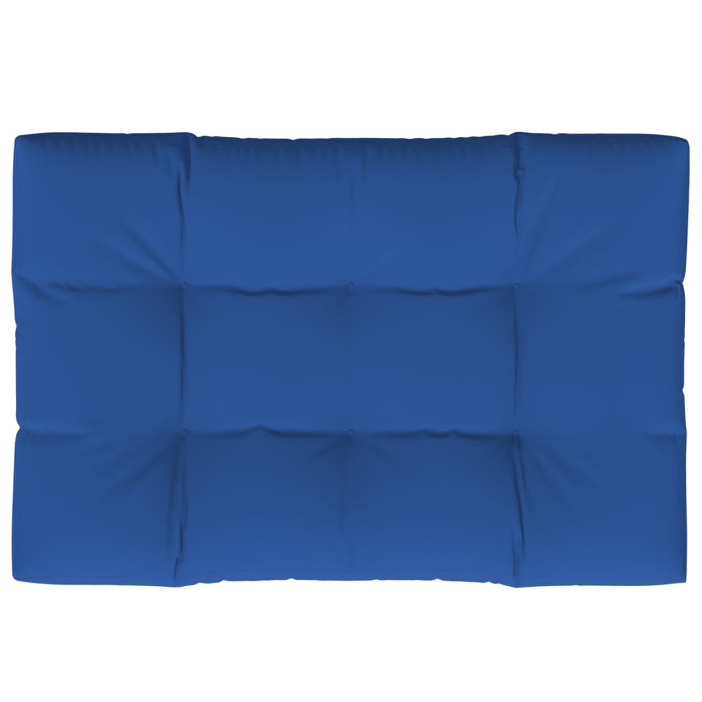Poduška na palety královsky modrá 120 x 80 x 12 cm textil