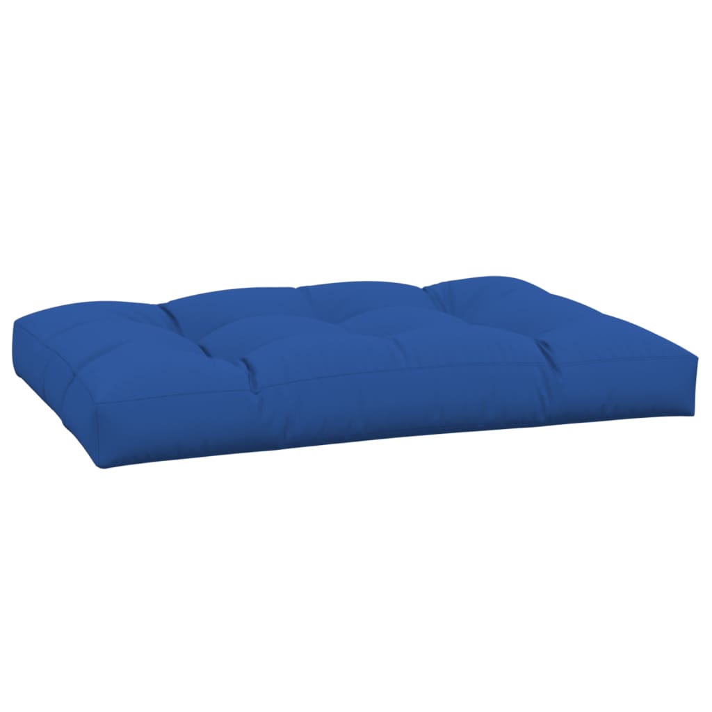 Poduška na palety královsky modrá 120 x 80 x 12 cm textil