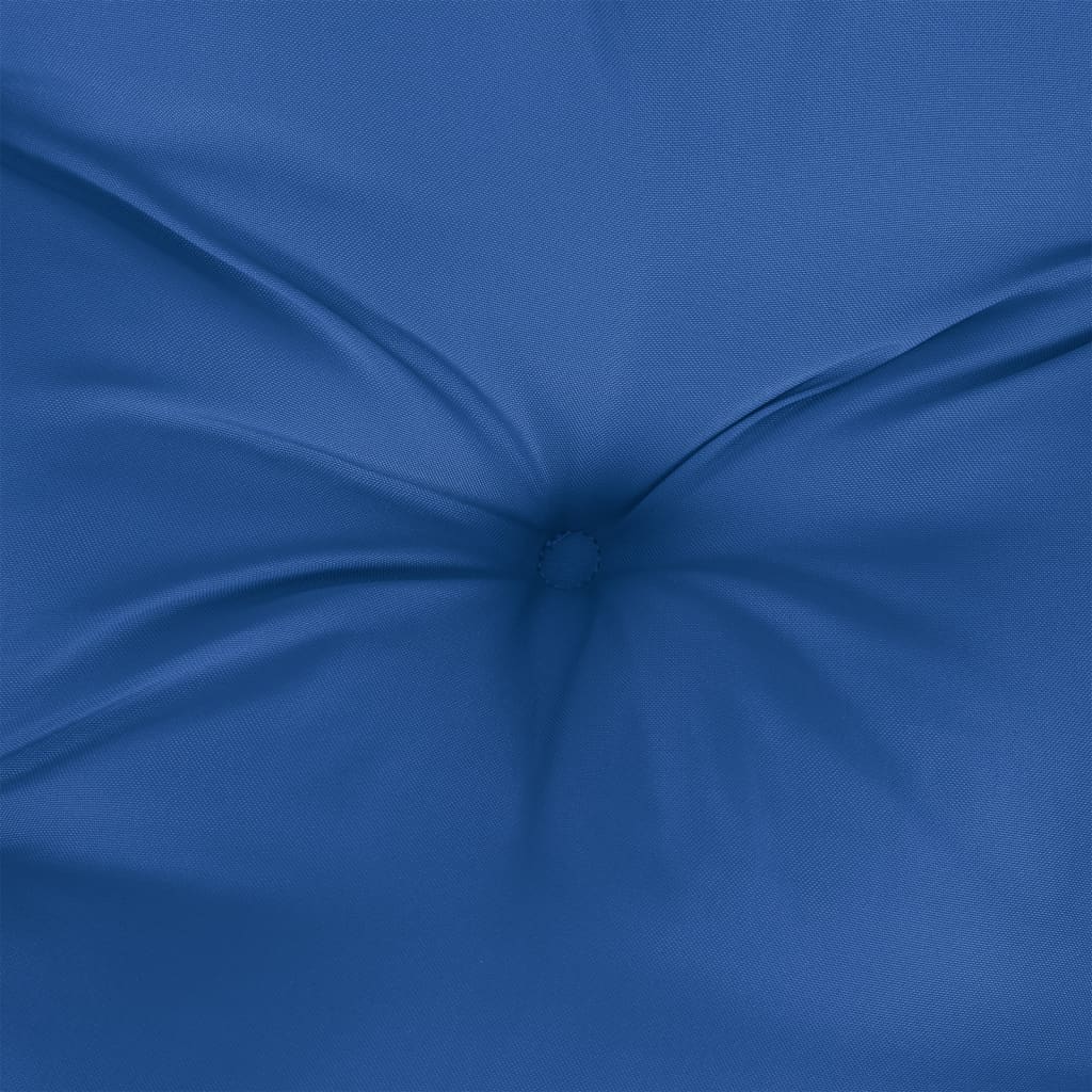 Poduška na palety královsky modrá 120 x 80 x 12 cm textil