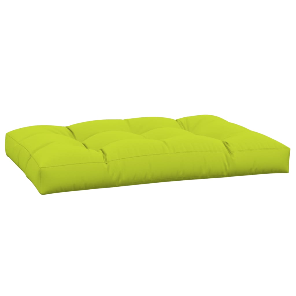 Poduška na palety jasně zelená 120 x 80 x 12 cm textil