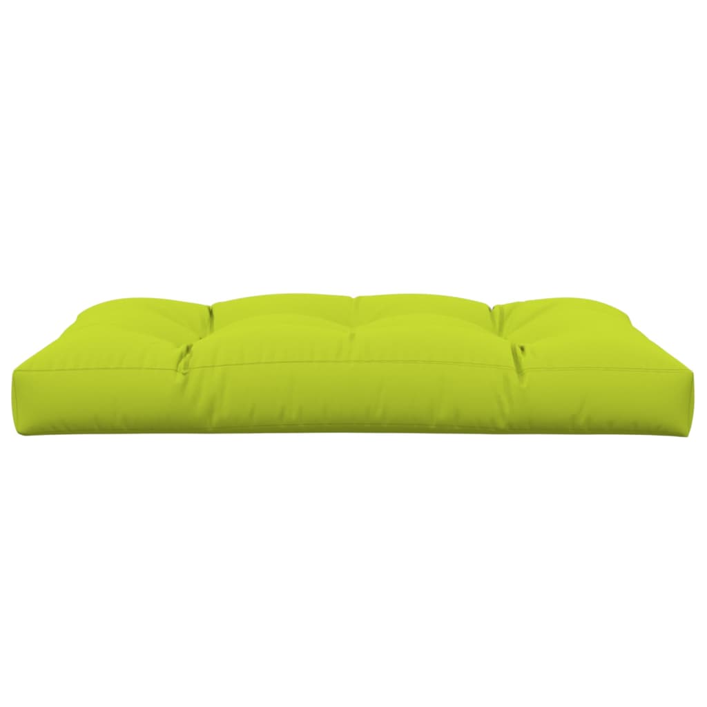 Poduška na palety jasně zelená 120 x 80 x 12 cm textil