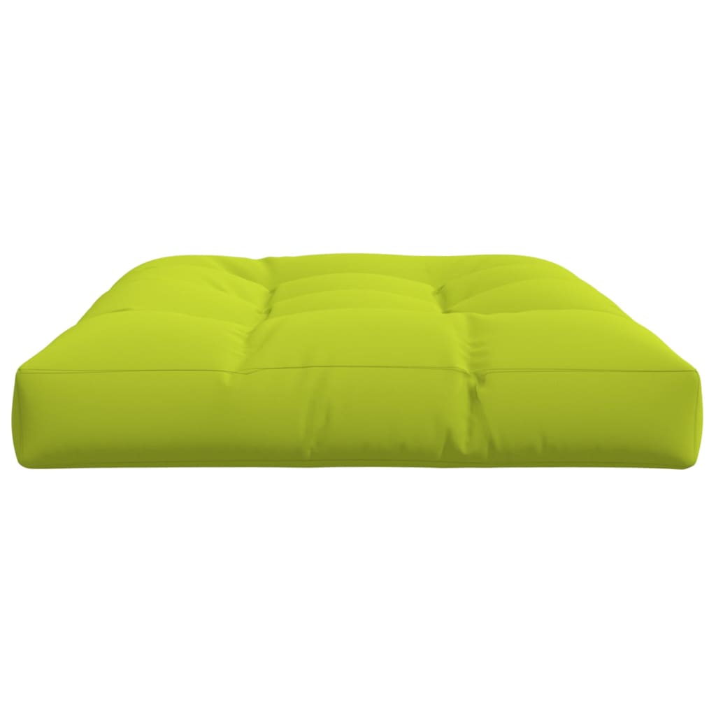 Poduška na palety jasně zelená 120 x 80 x 12 cm textil