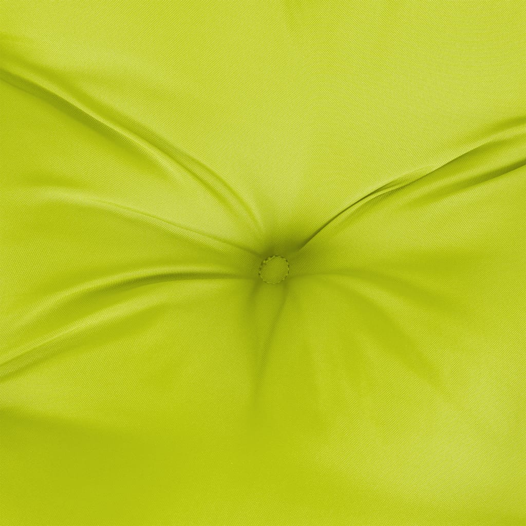 Poduška na palety jasně zelená 120 x 80 x 12 cm textil