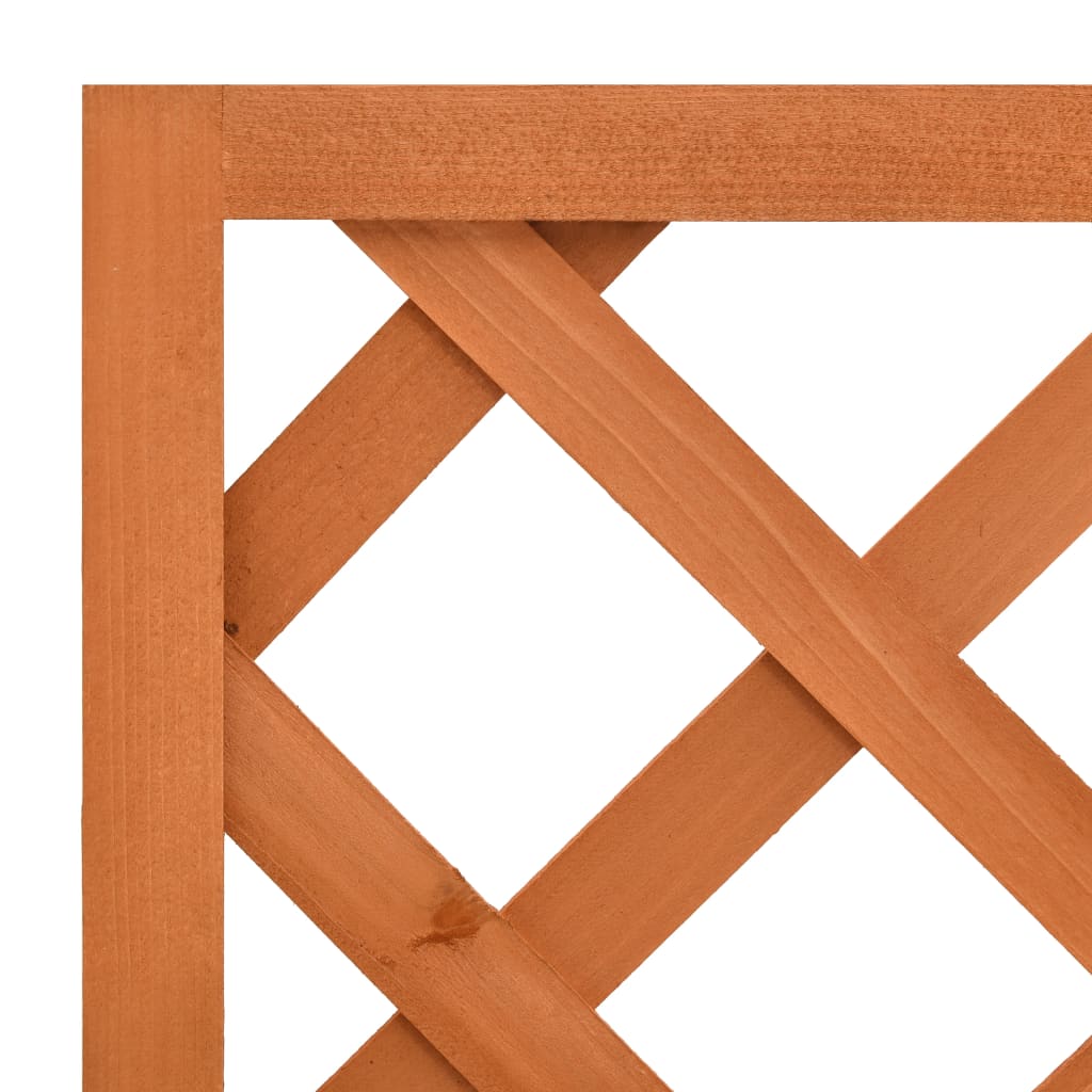 Zahradní truhlík s treláží oranžový 50x25x90 cm masivní jedle