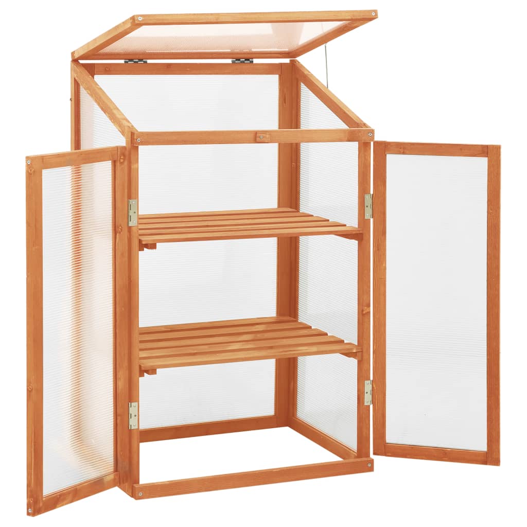 Skleník 60 x 45 x 100 cm jedlové dřevo