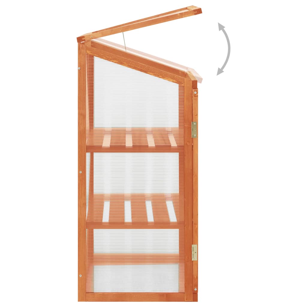 Skleník 60 x 45 x 100 cm jedlové dřevo