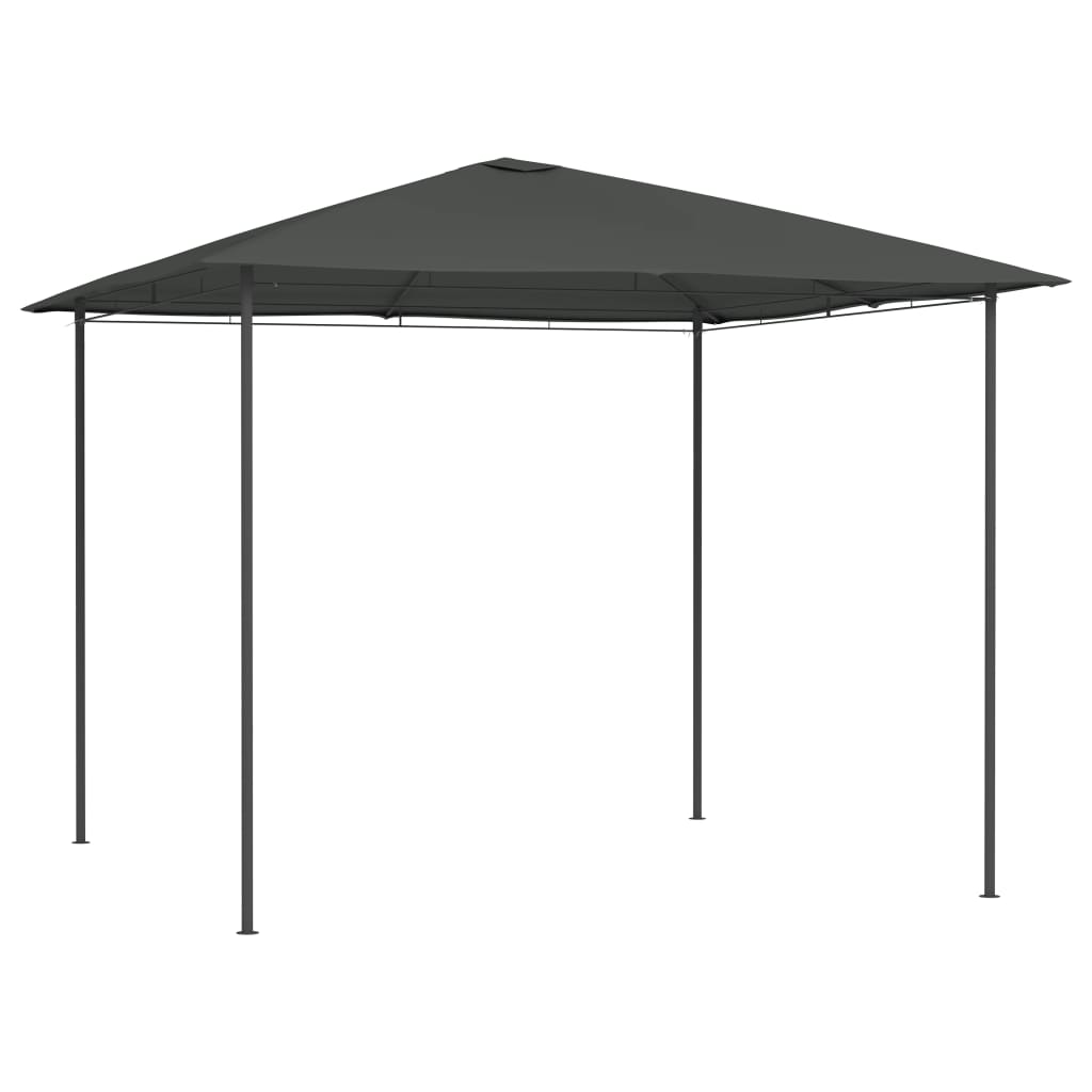 Altán 3 x 3 x 2,6 m antracitový 160 g/m²