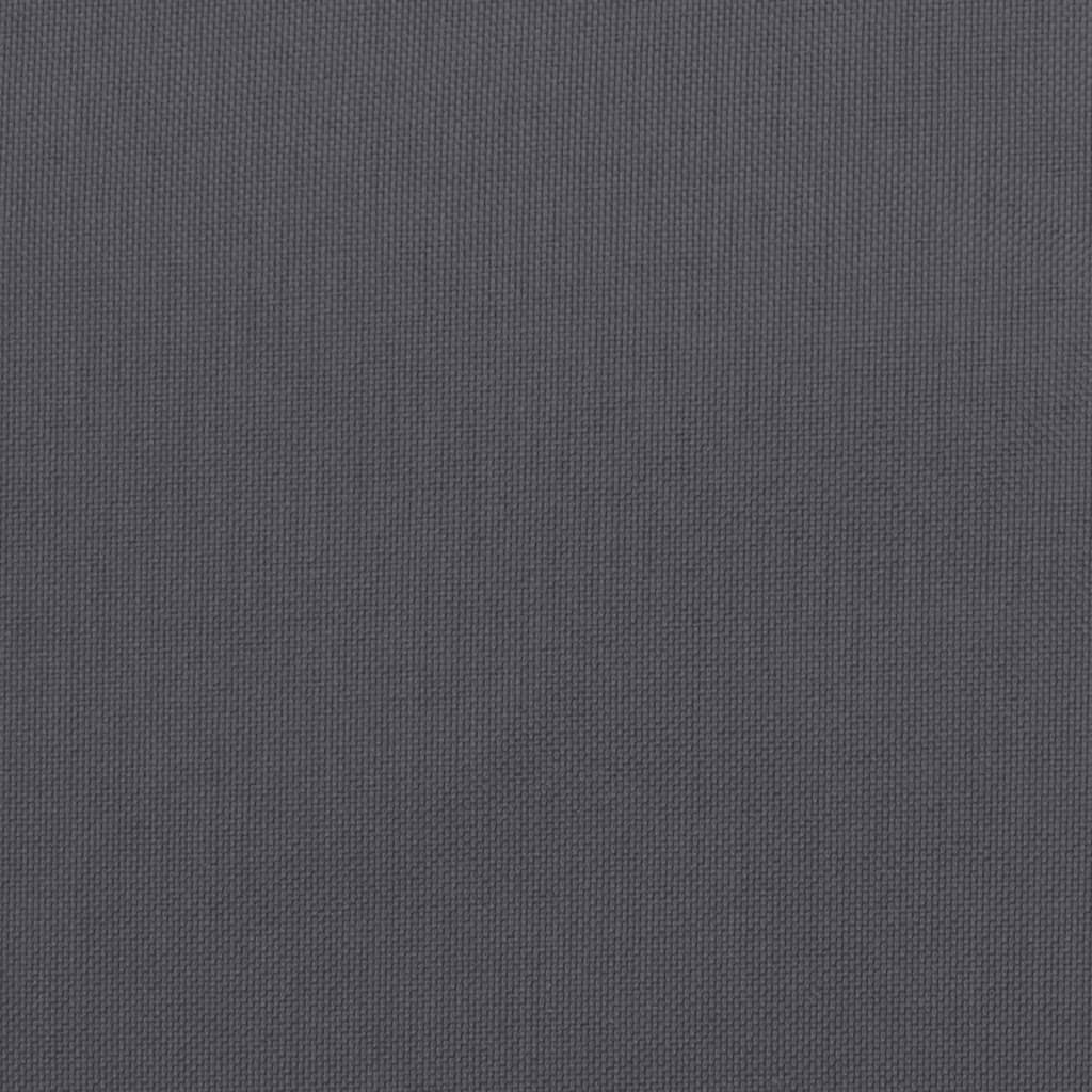 Podušky na židli 2 ks antracitové 40 x 40 x 7 cm látka oxford