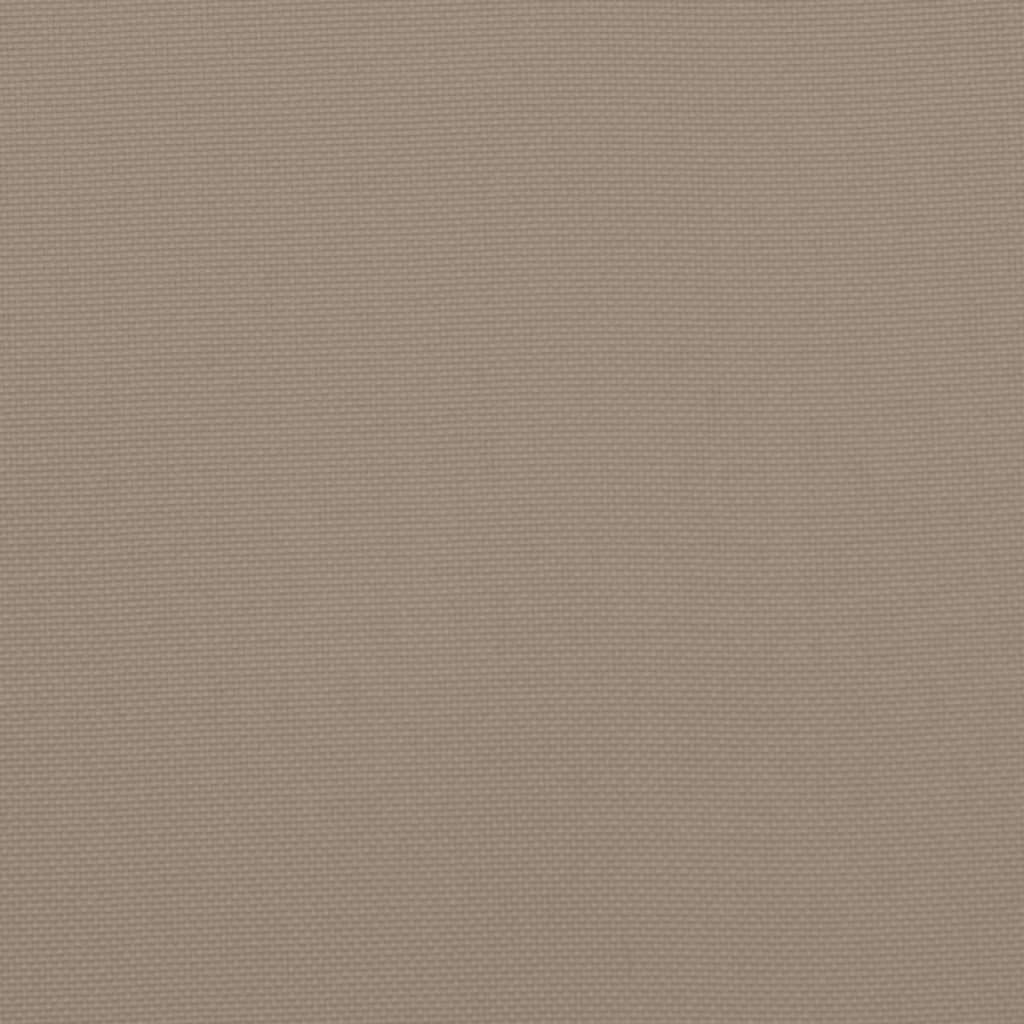 Podušky na židli 4 ks taupe 40 x 40 x 7 cm látka oxford