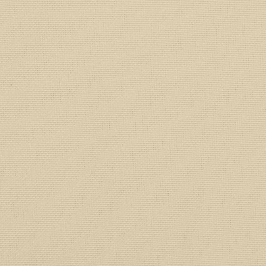 Podušky na židli 6 ks béžové 50 x 50 x 7 cm oxfordská látka
