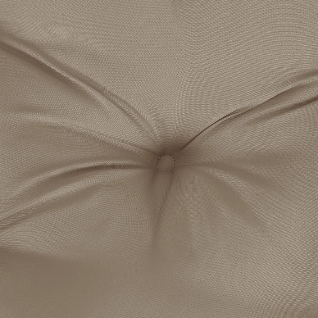 Podušky na židli 4 ks taupe 50 x 50 x 7 cm oxfordská látka