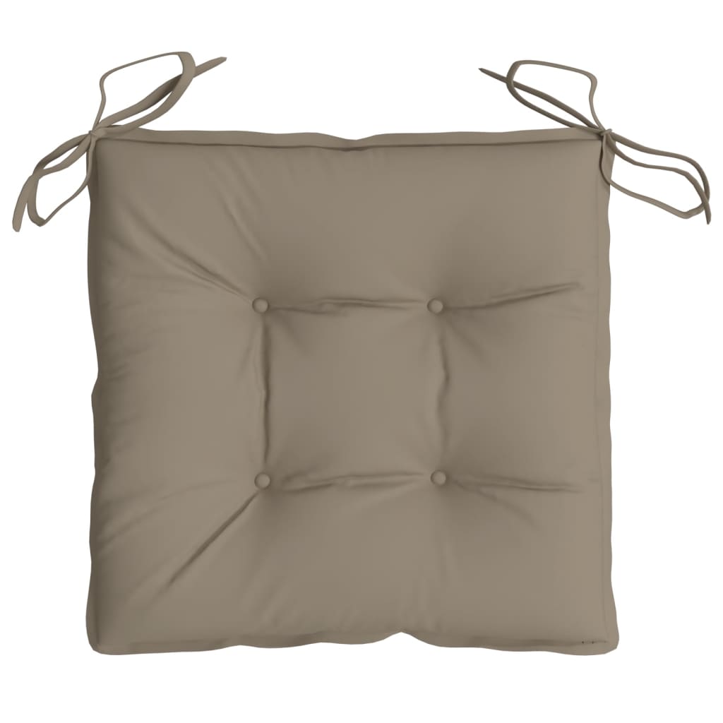 Podušky na židli 6 ks taupe 50 x 50 x 7 cm oxfordská látka