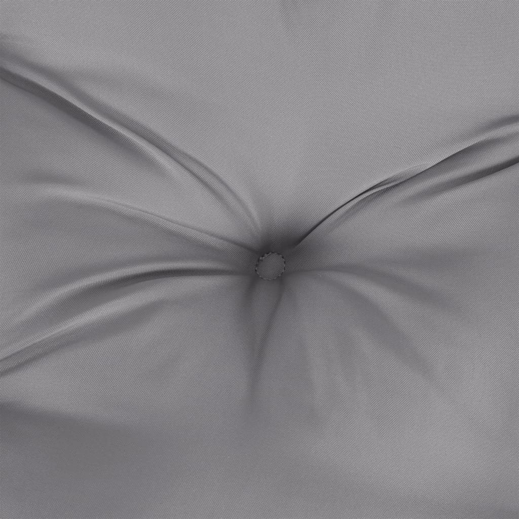 Poduška na zahradní lavici šedá 180 x 50 x 7 cm oxfordská látka