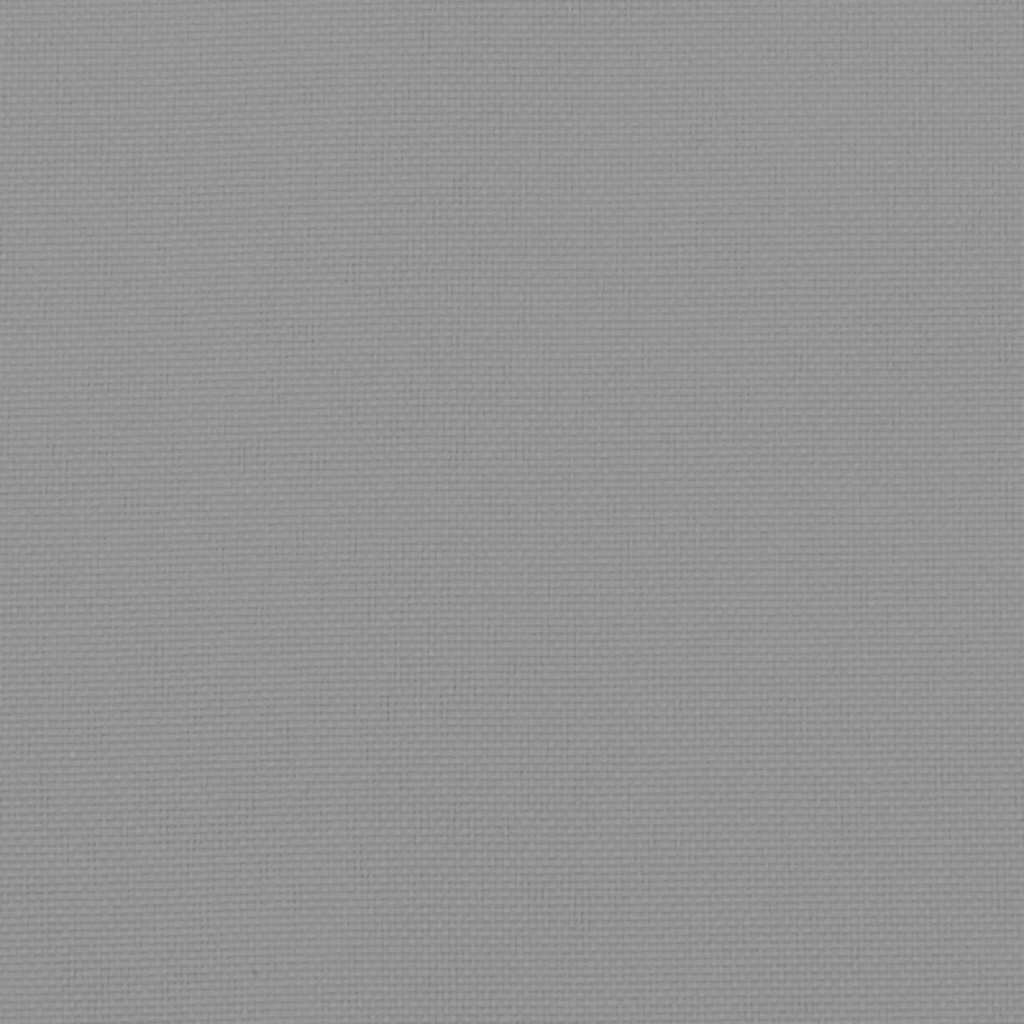 Poduška na zahradní lavici šedá 120x(50+50)x7 cm látka oxford