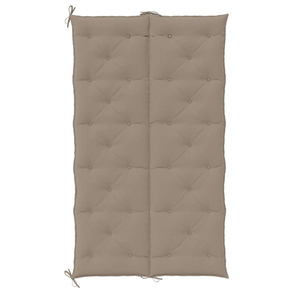 Poduška na zahradní lavici taupe 180x(50+50)x7 cm látka oxford