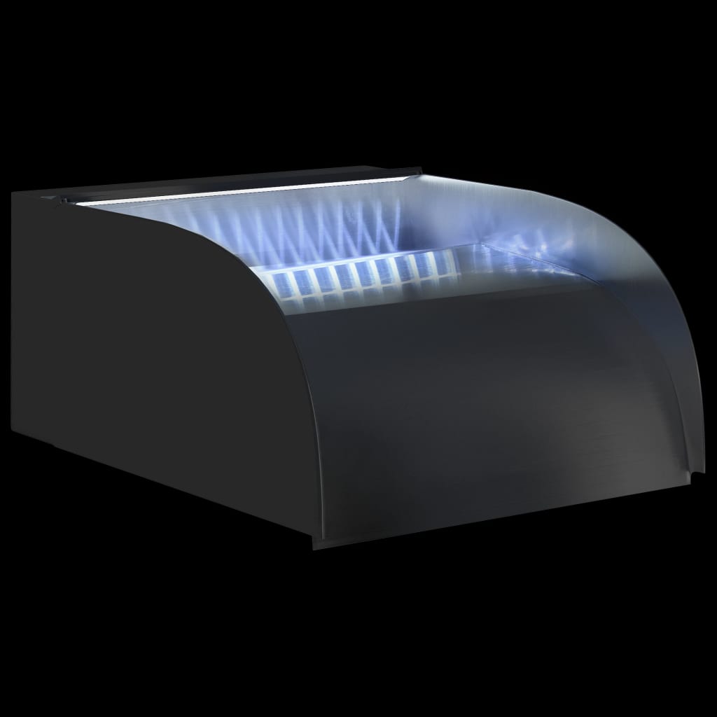 Vodopád s LED 30 x 34 x 14 cm nerezová ocel 304