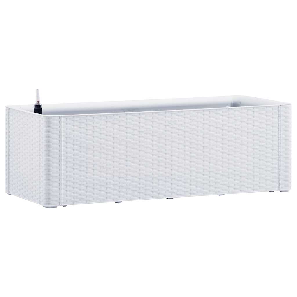 Zahradní vyvýšený záhon se samozavlažováním bílý 100x43x33 cm
