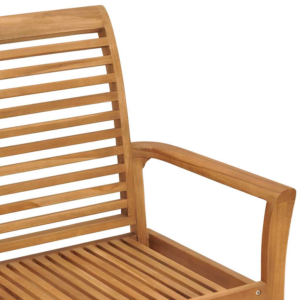 Zahradní lavice s antracitovou poduškou 112 cm masivní teak