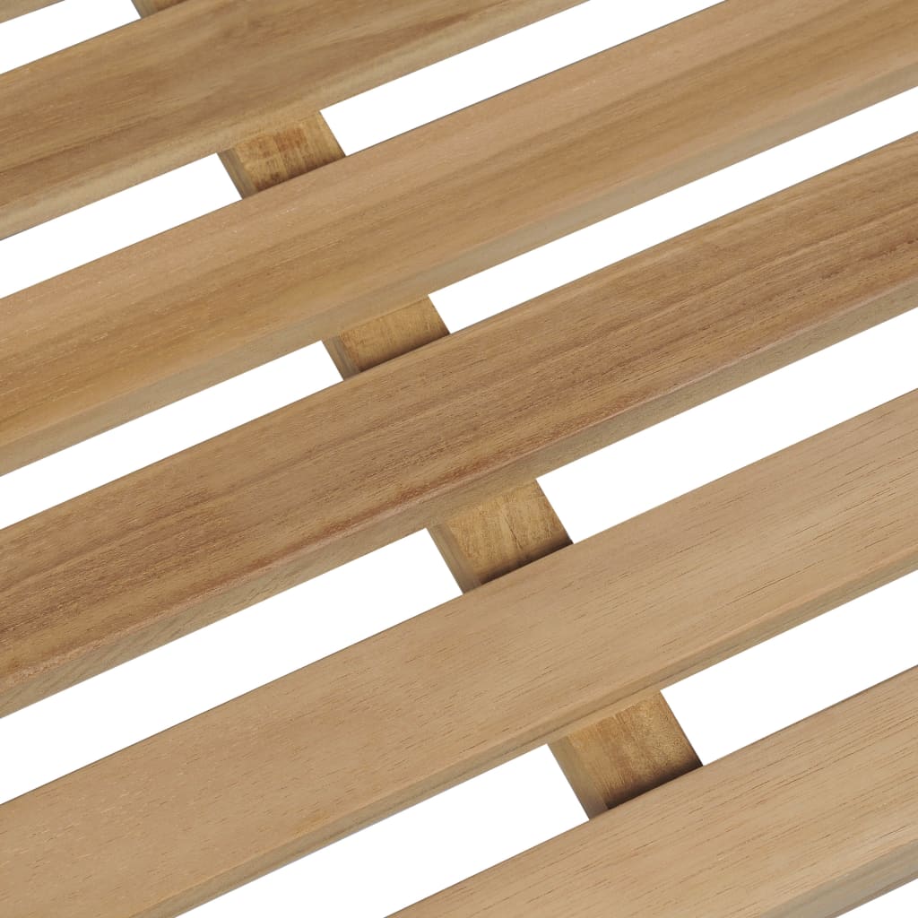 Zahradní lavice s béžovou poduškou 175 cm masivní teak