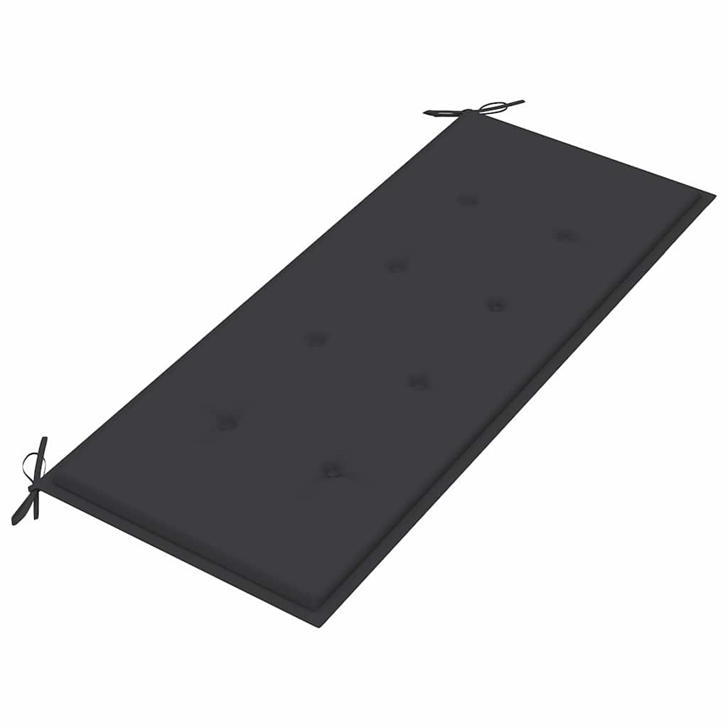 Stohovatelná zahradní lavice s poduškou 128,5 cm masivní teak