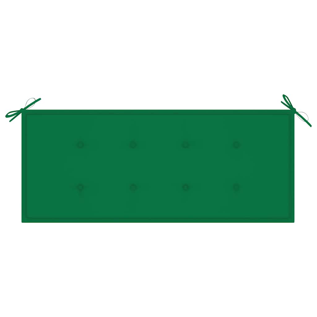 Skládací zahradní lavice s poduškou 118 cm bambus