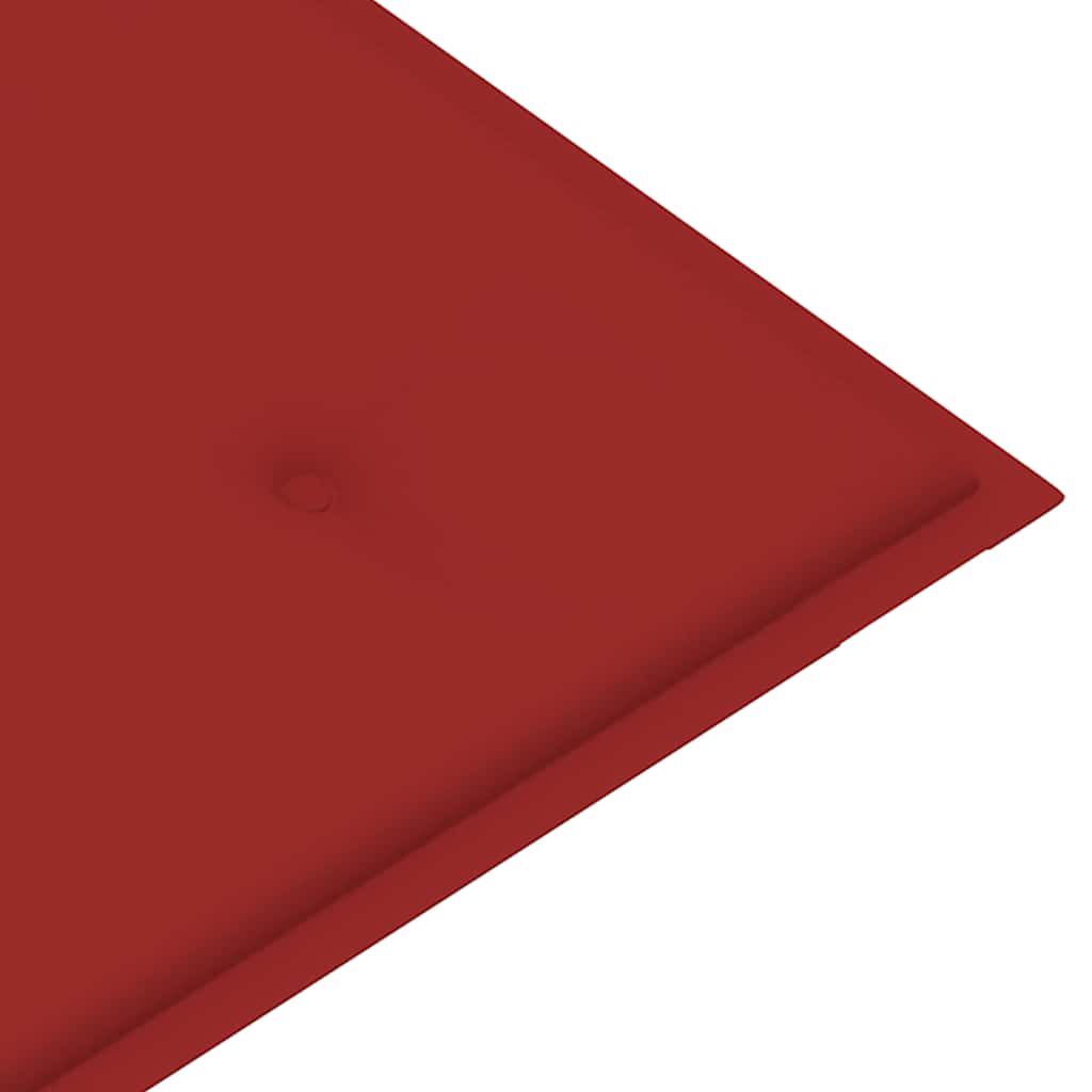 Skládací zahradní lavice s poduškou 118 cm bambus
