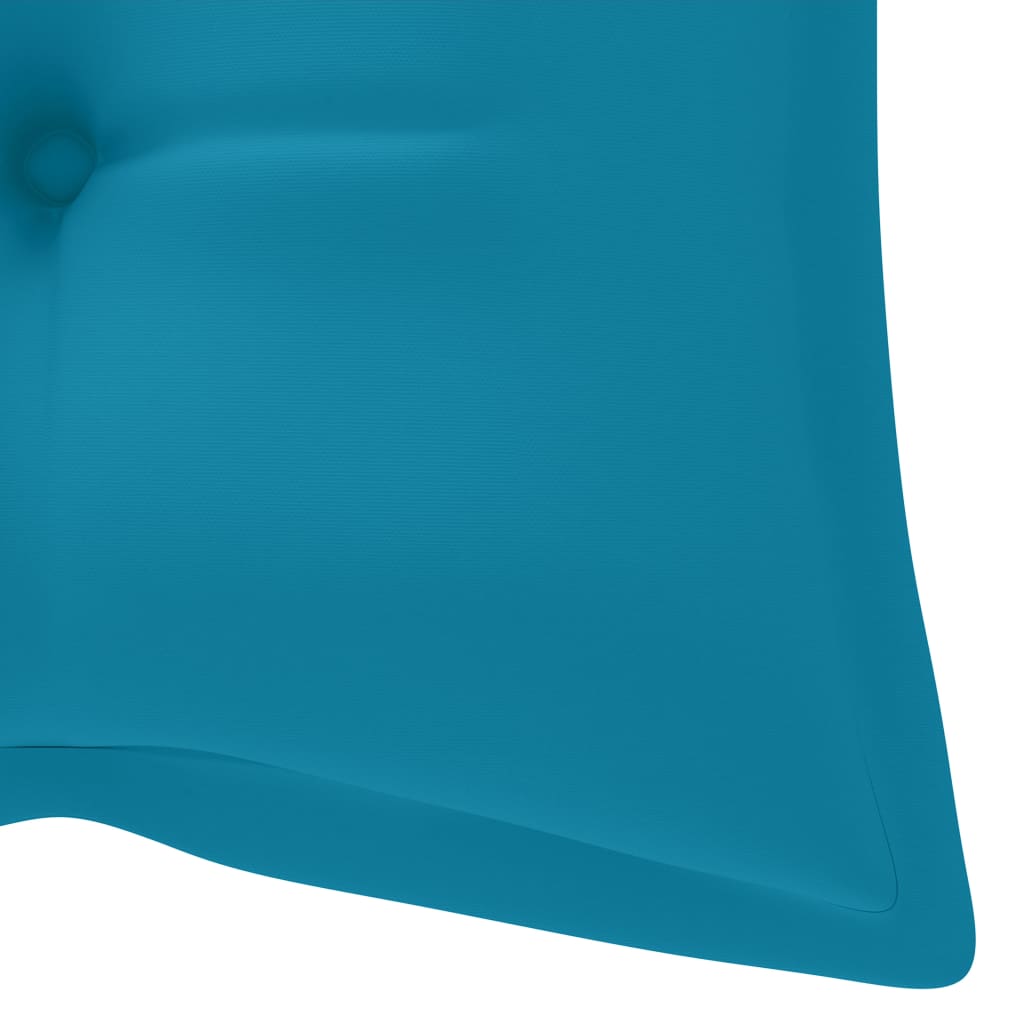 Skládací zahradní lavice s poduškou 118 cm bambus