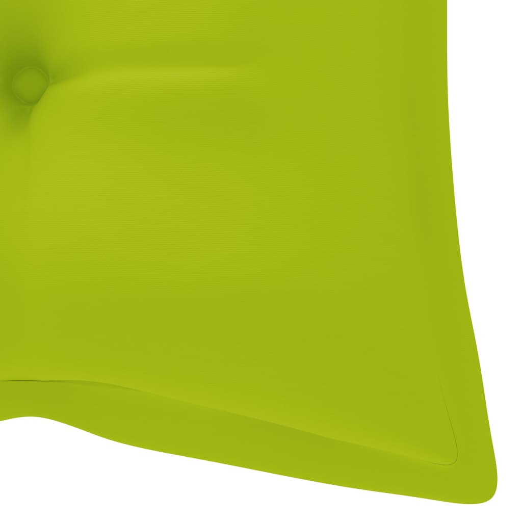 Skládací zahradní lavice s poduškou 118 cm bambus