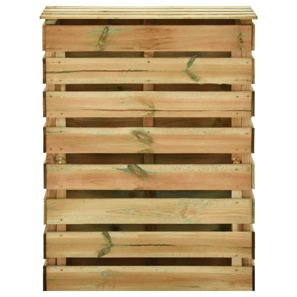 Laťkový zahradní kompostér 80x50x100 cm impregnovaná borovice