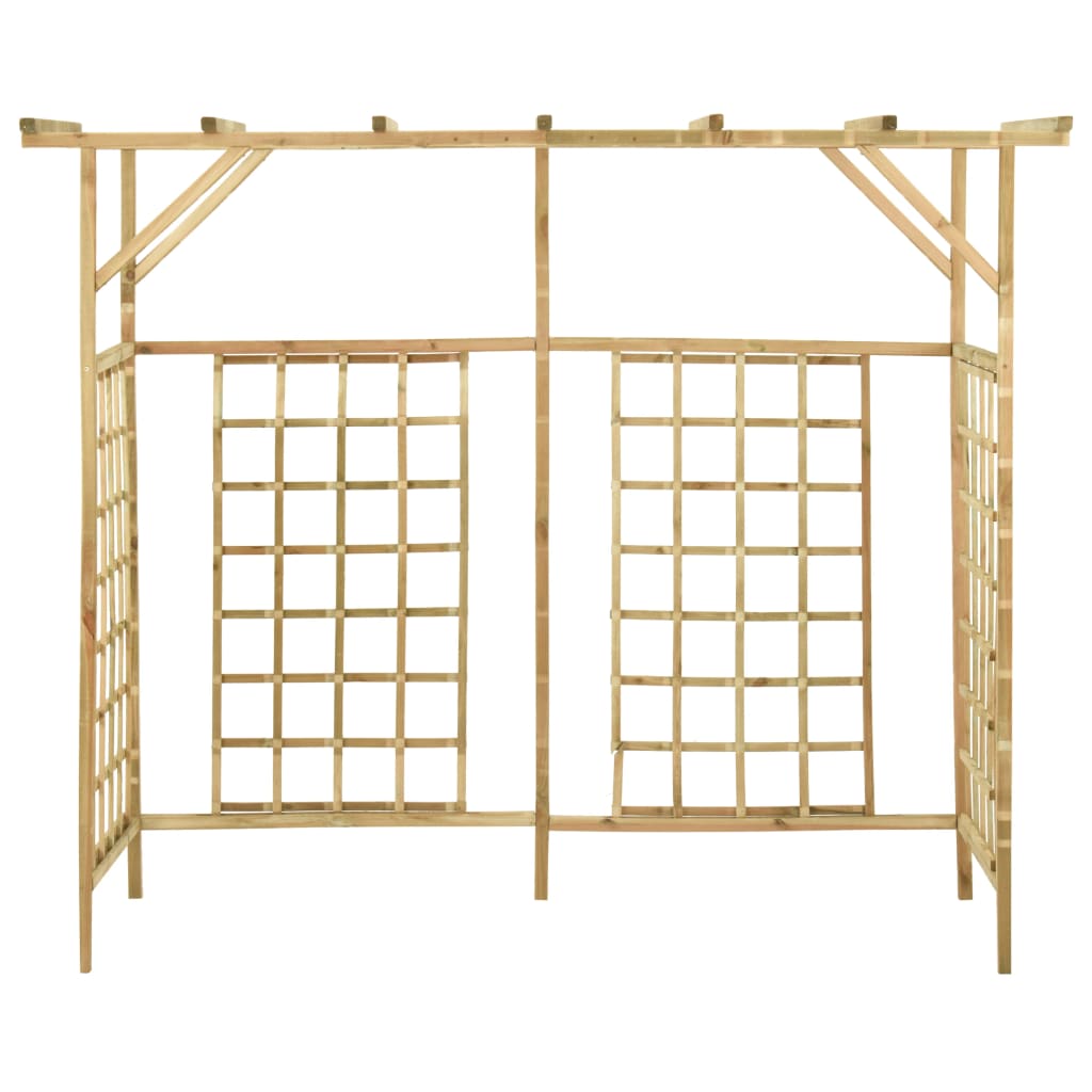 Zahradní pergola pro tři popelnice impregnované borové dřevo