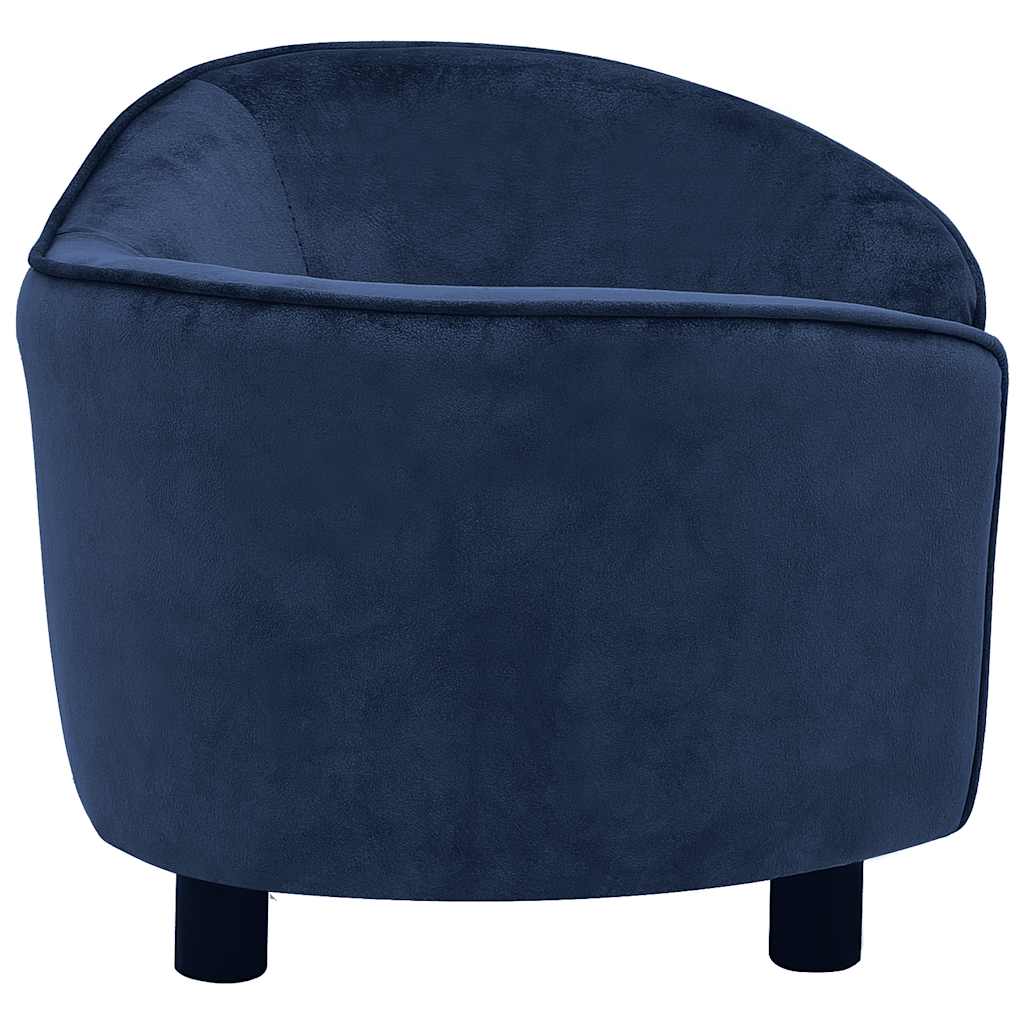 Pohovka pro psy modrá 69 x 49 x 40 cm plyš