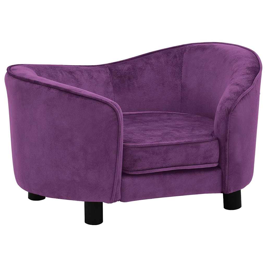 Pohovka pro psy vínová 69 x 49 x 40 cm plyš